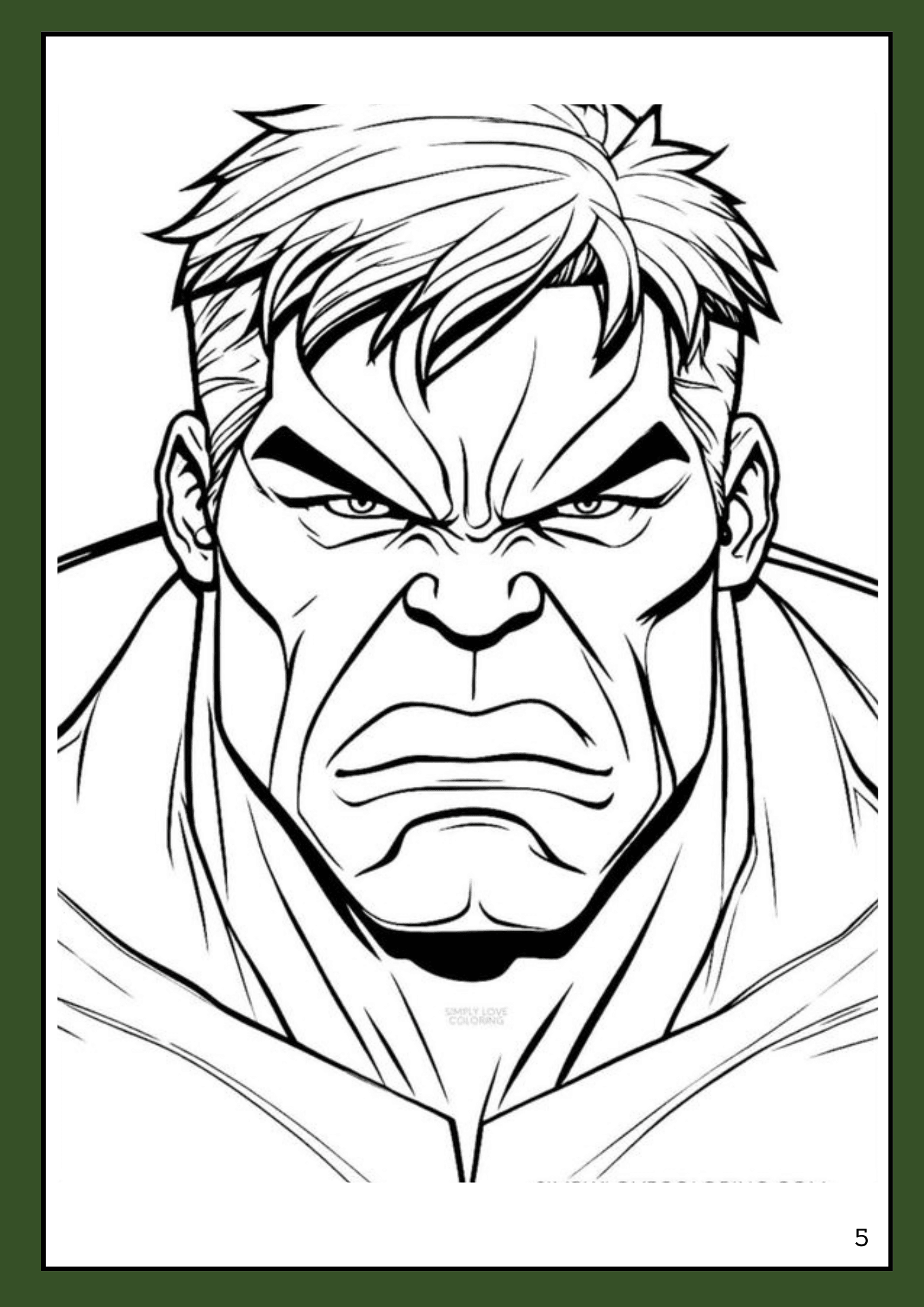 Hulk Coloring Pages For Boys