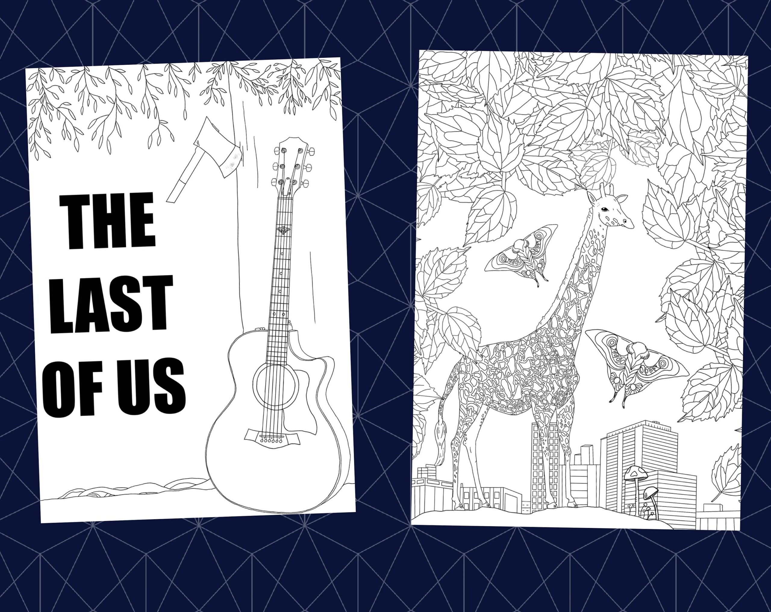 The Last Of Us Colouring Pages Digital Download Only Etsy