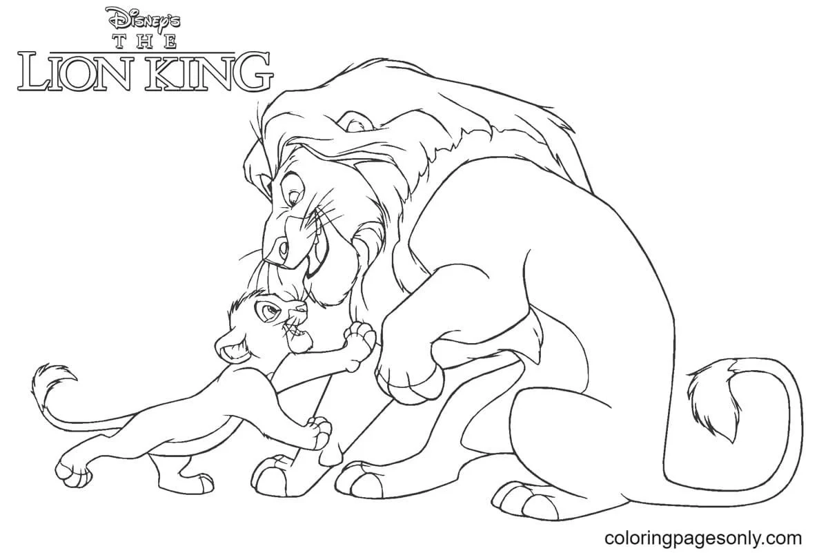 Lion King Mufasa Death Coloring Pages Lion King Mufasa Death Coloring Pages