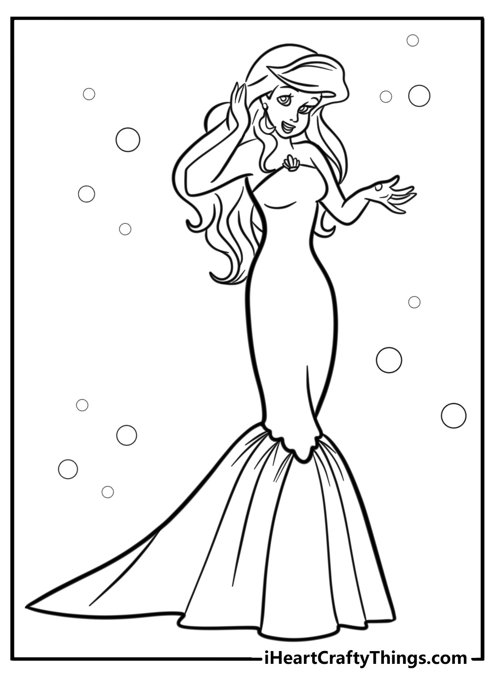 The Little Mermaid Ariel Coloring Pages 39 Free Printables 