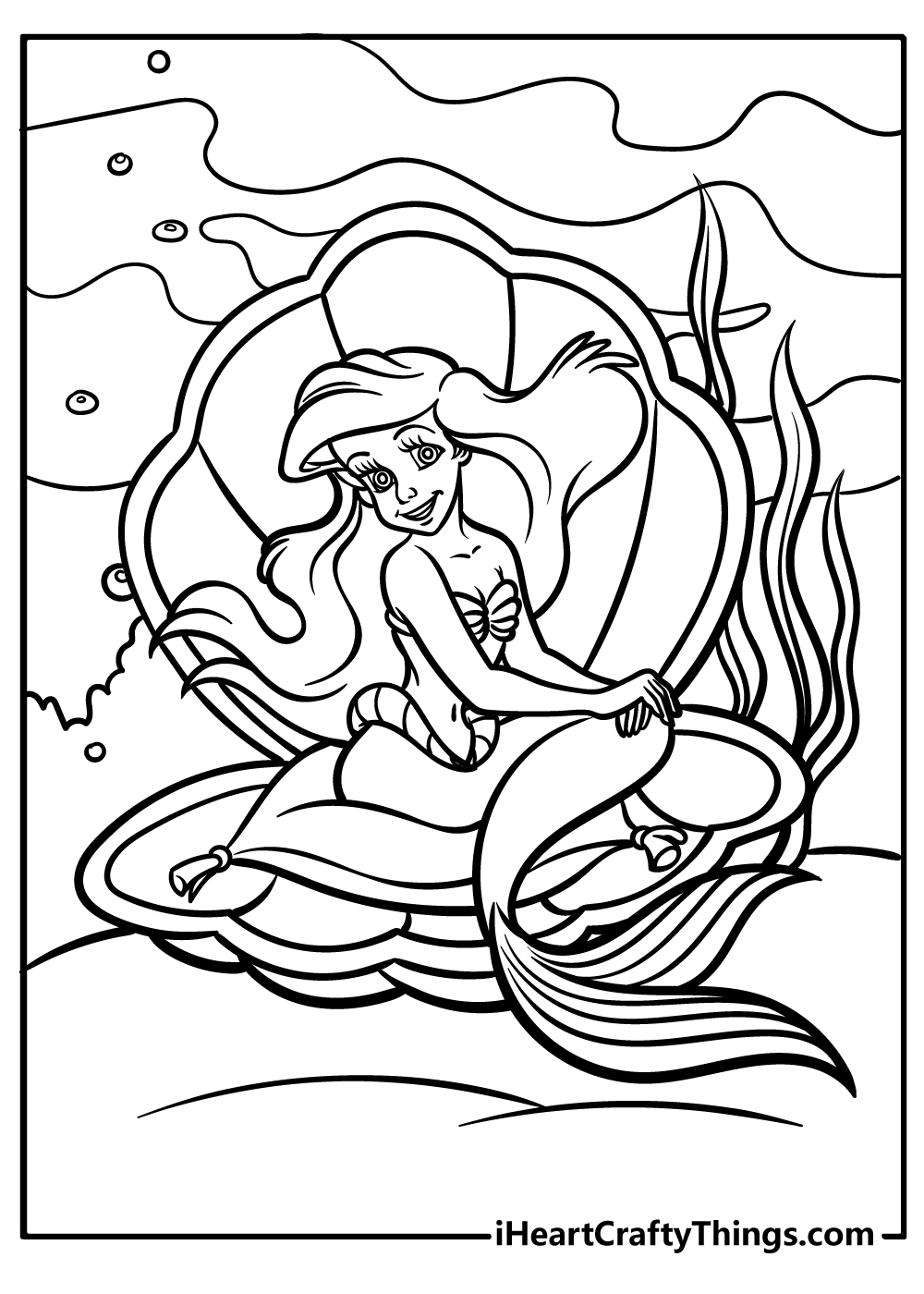 The Little Mermaid Ariel Coloring Pages 39 Free Printables 