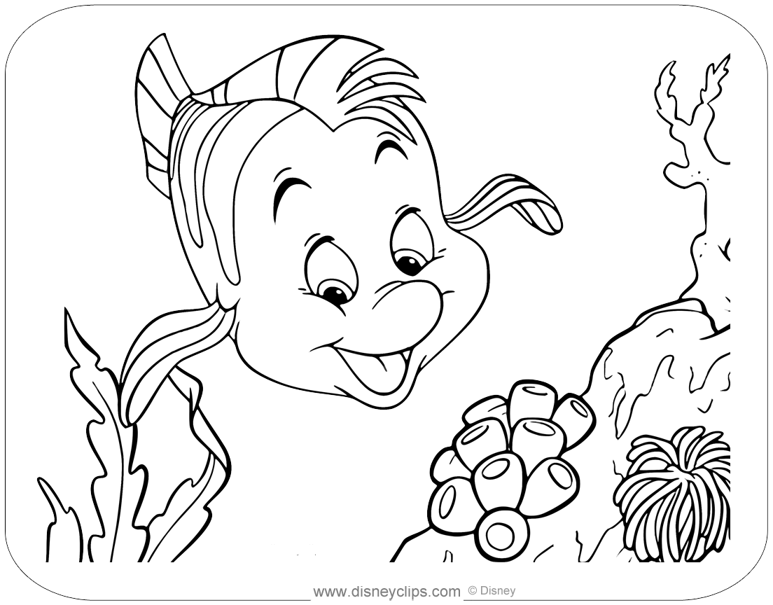 The Little Mermaid Coloring Pages 5 Disneyclips