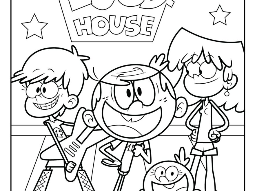 The Loud House Coloring Pages Free Printable PDFs WakeTheKids