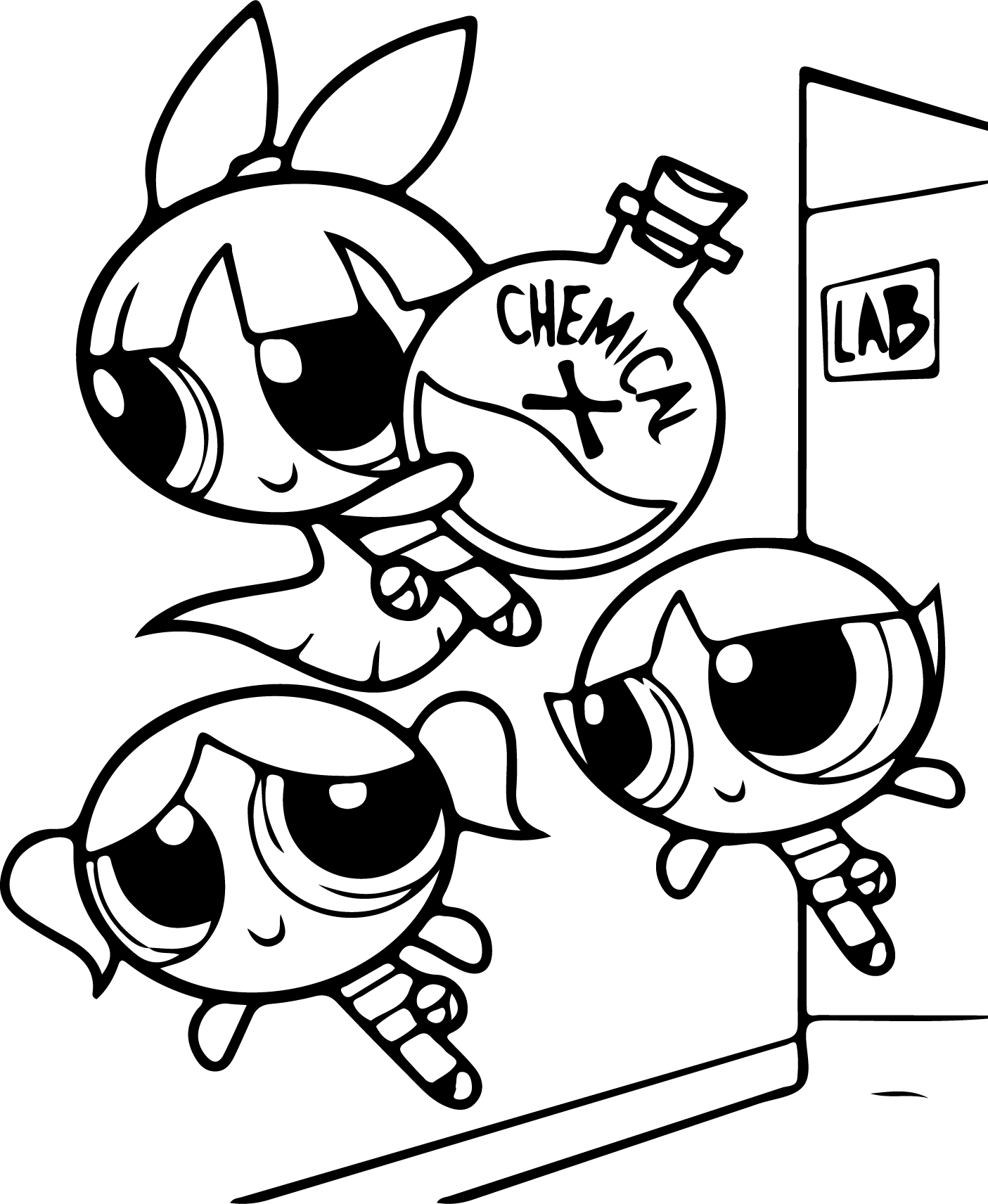 The Powerpuff Girls Printable Coloring Page Zumipic