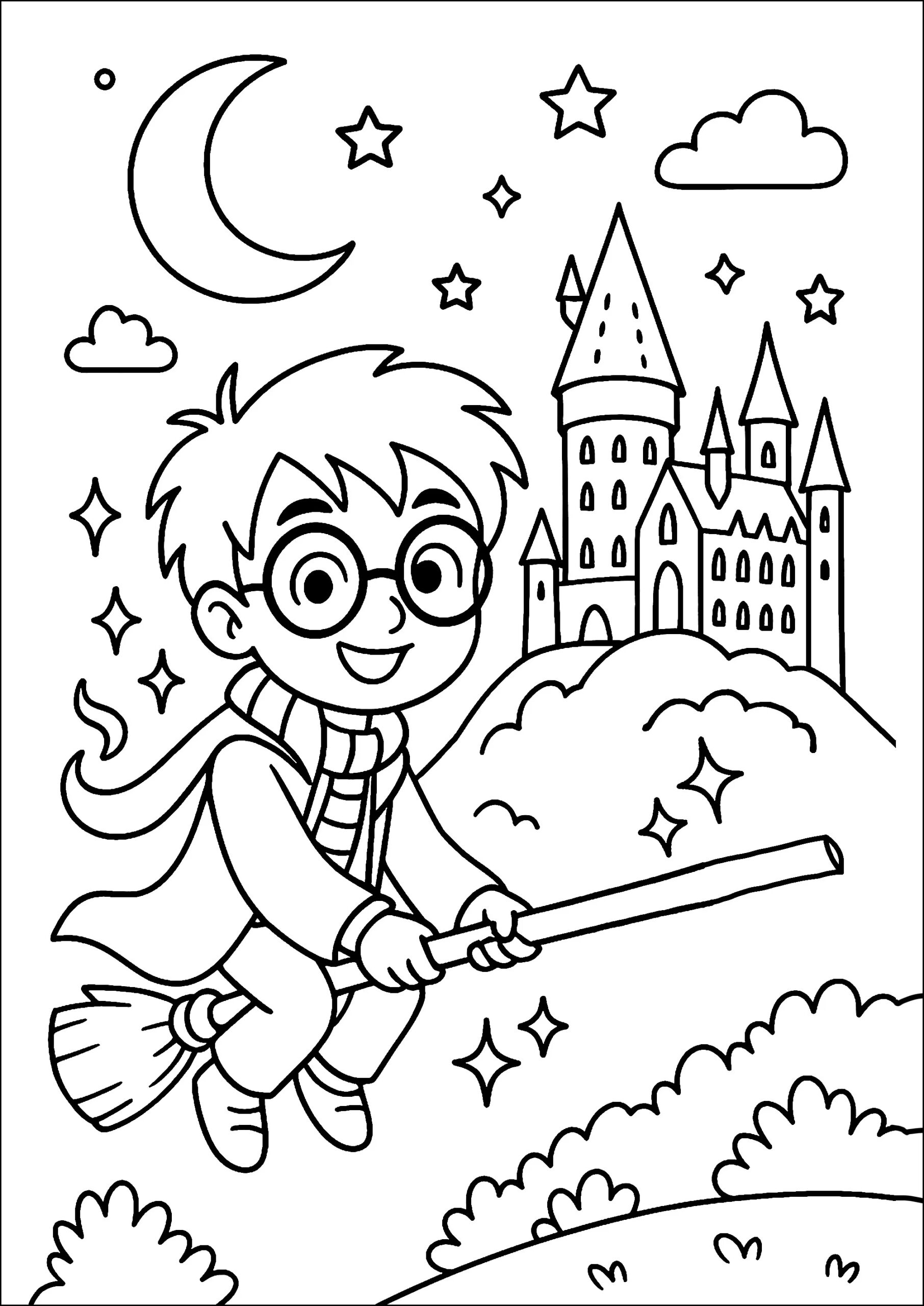 Harry Potter Drawings Coloring Pages