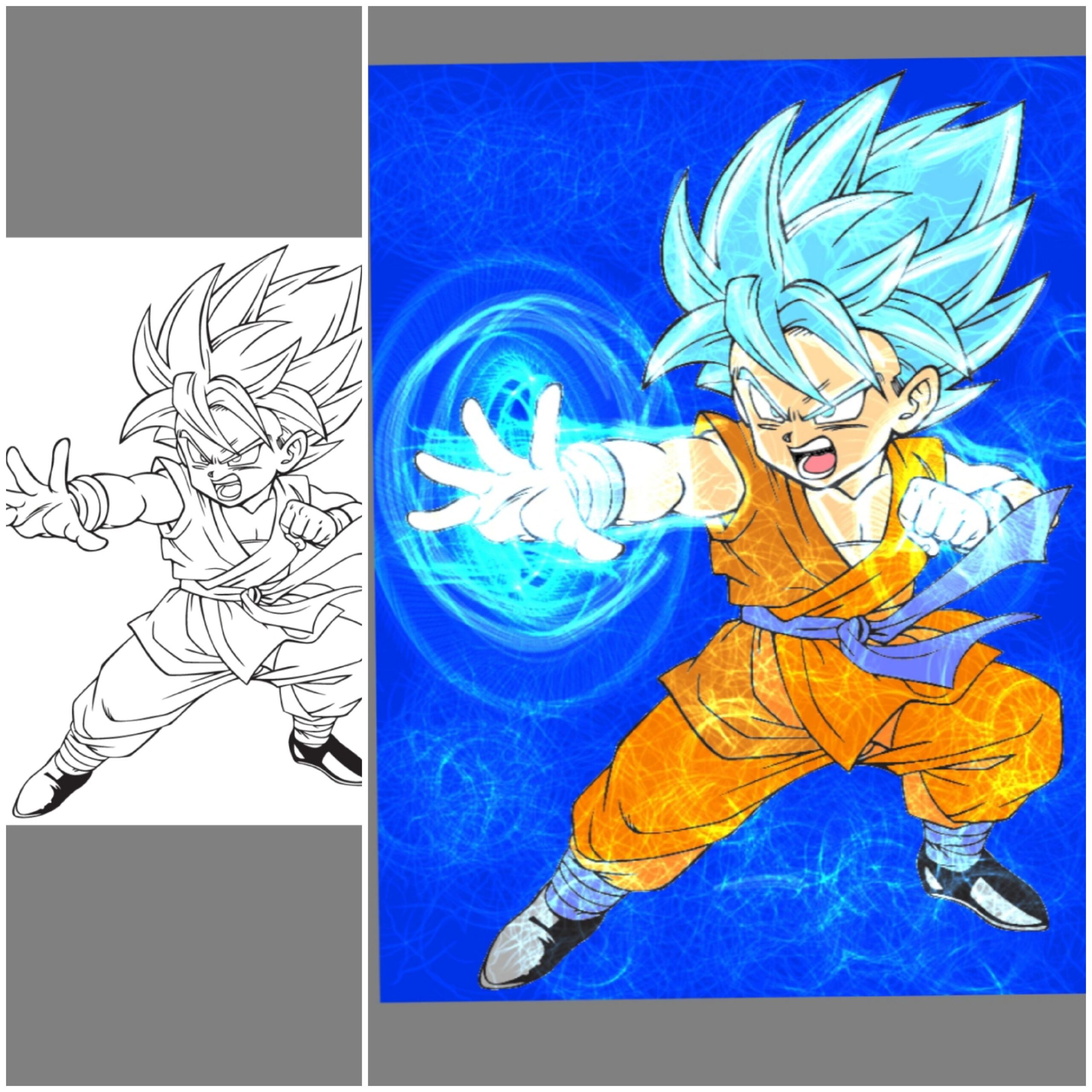 Super Goku Coloring Pages Super Goku Coloring Pages