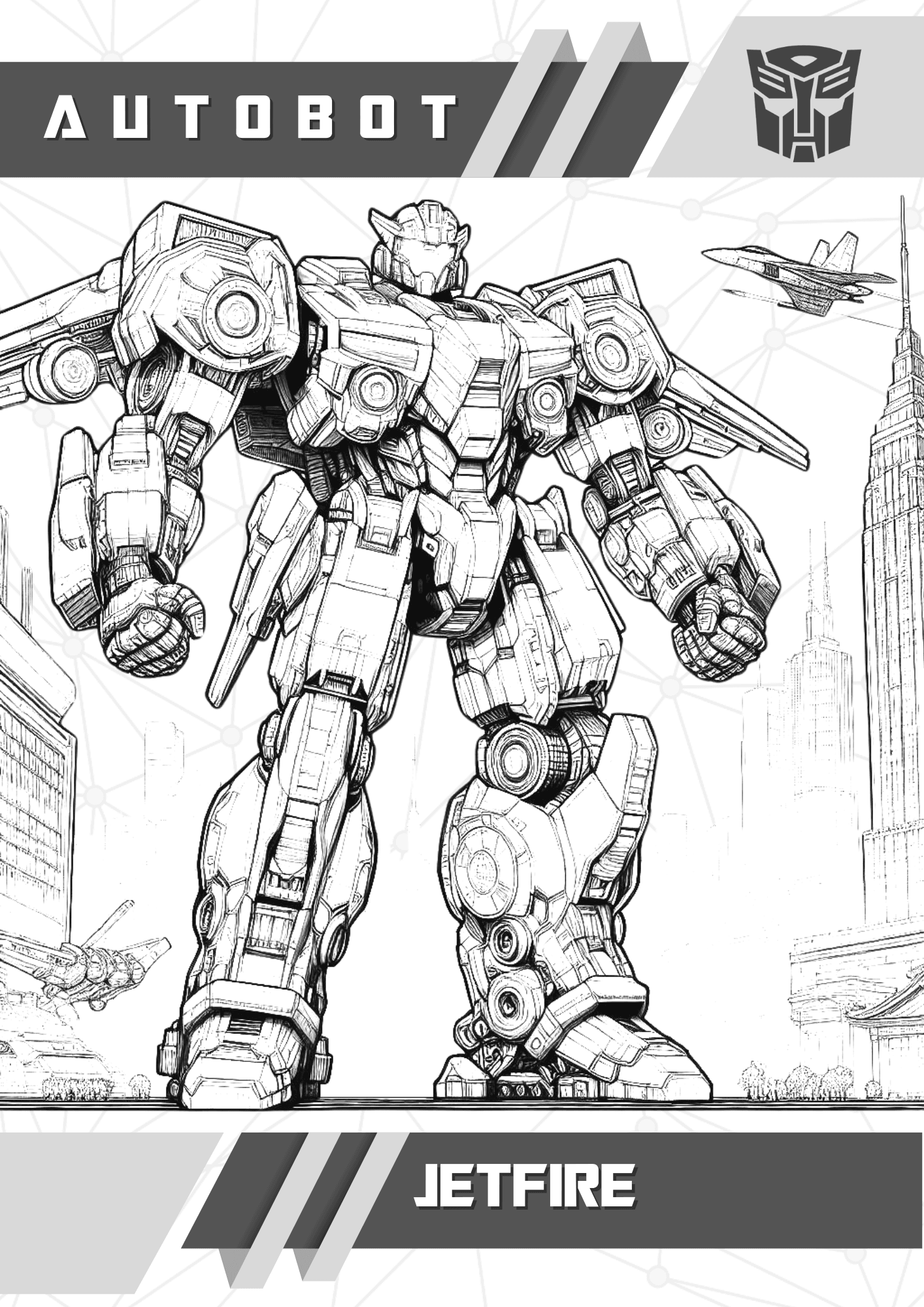 Transformers Autobots Coloring Book Lite Pack 50 Pages By Javiefy Raket PH