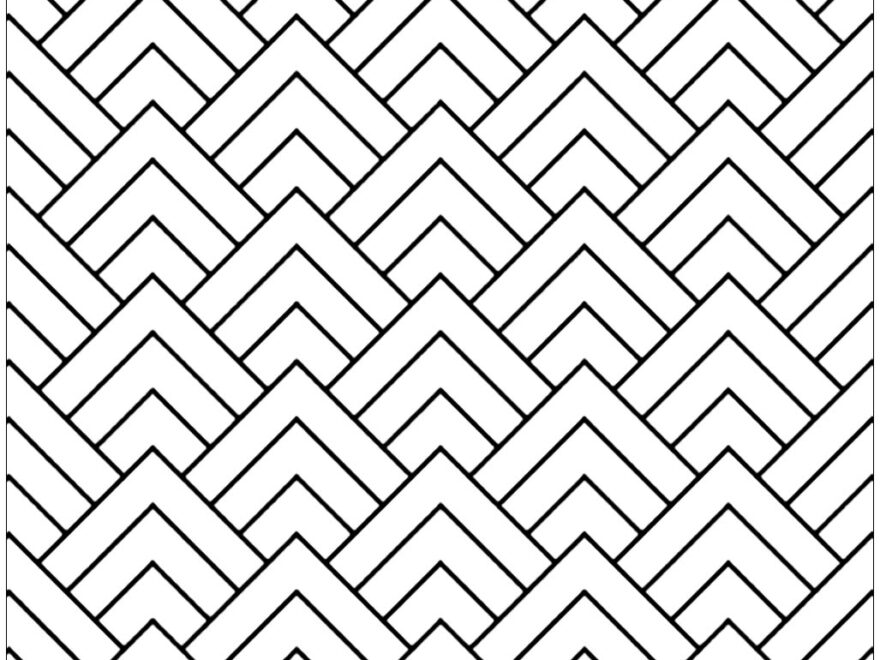 Triangular Shapes Optical Illusions Op Art Coloring Pages