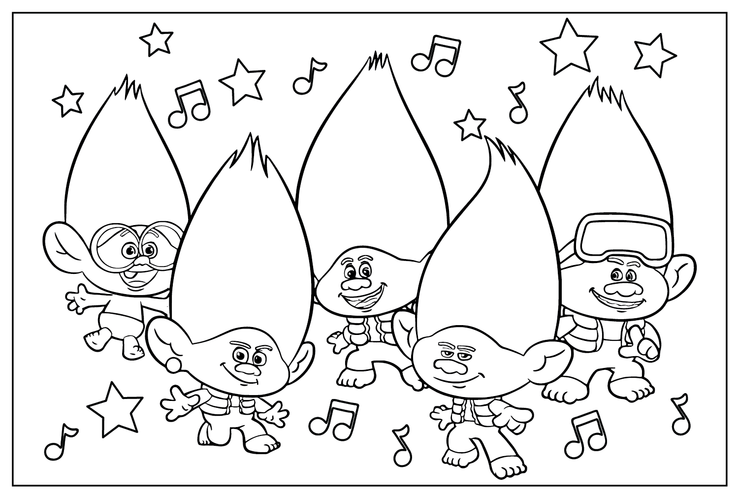 Trolls Coloring Pages