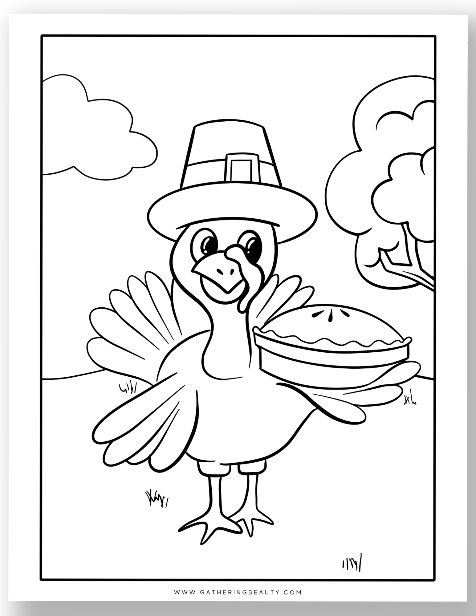 Turkey Coloring Sheets Printable 2025