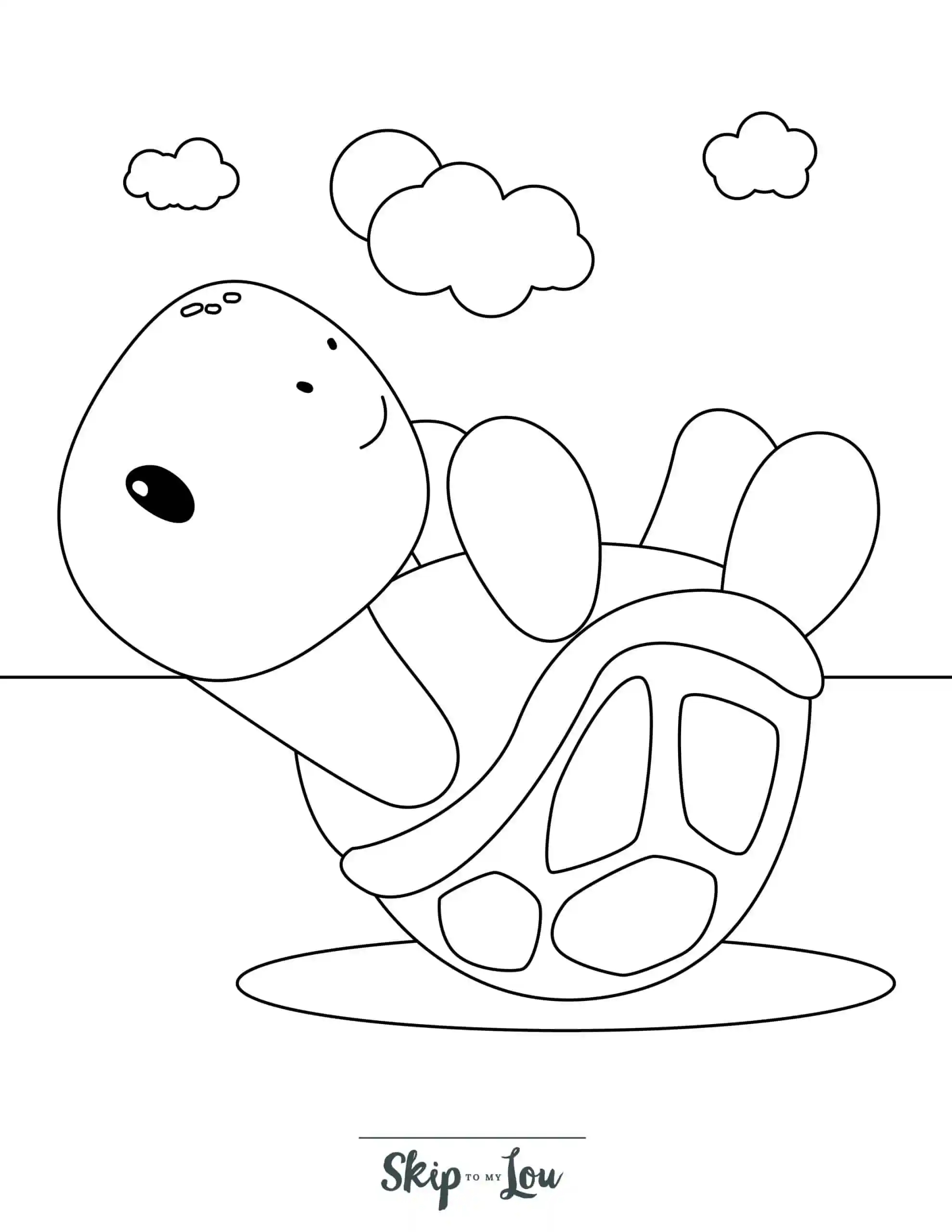 Turtle Coloring Pages Free Printable Sheets For Kids Skip To My Lou