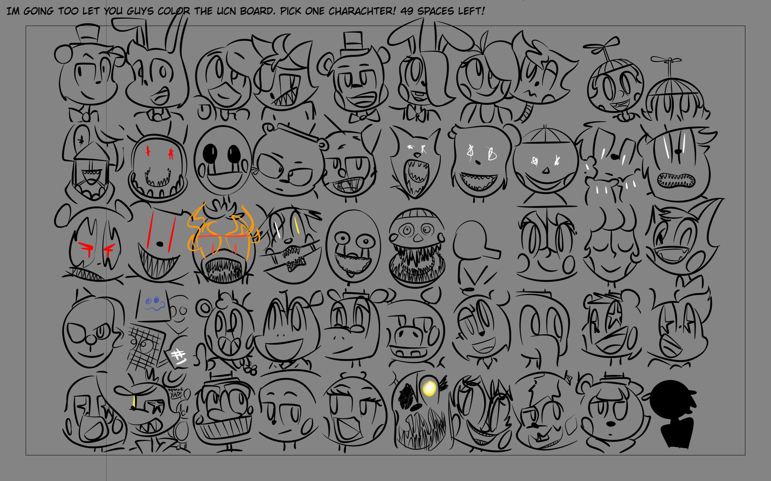 F-Naf Coloring Pages Ucn