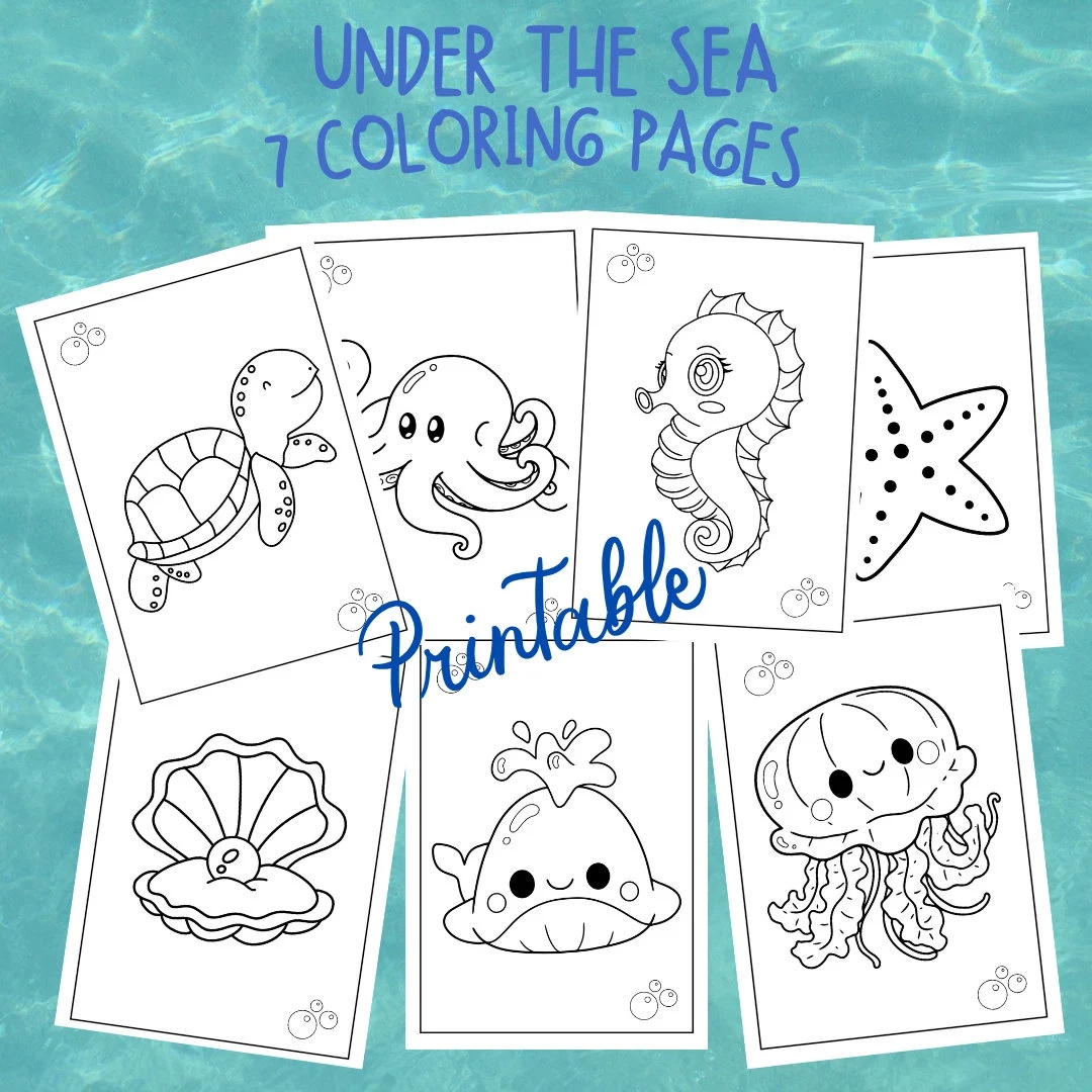 Cute Under The Sea Coloring Pages