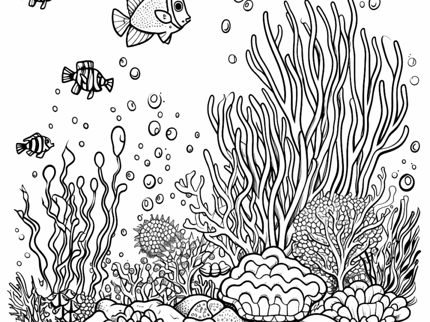 Under The Sea Coloring Pages Free Printable