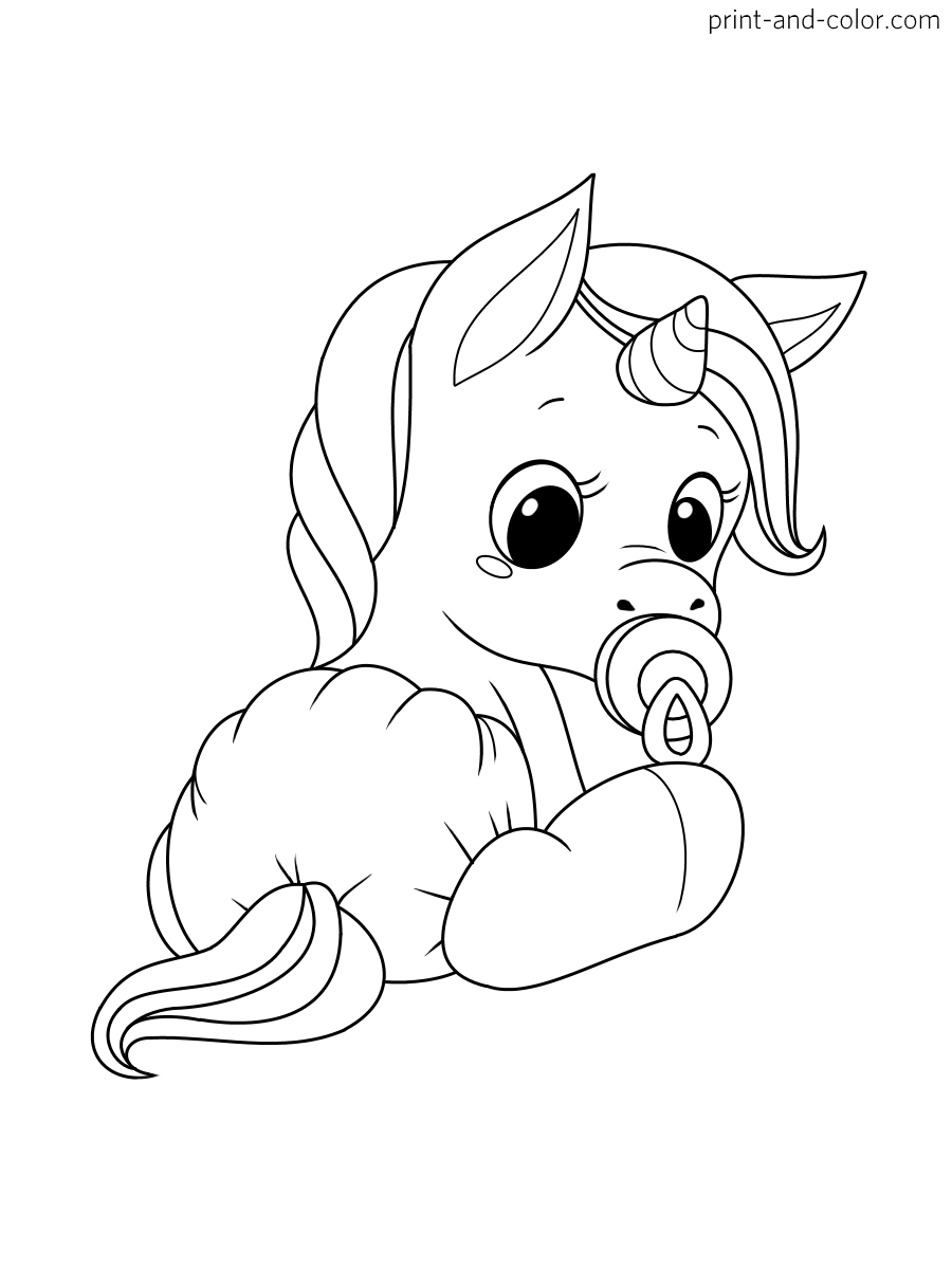 Unicorn Coloring Pages Print And Color
