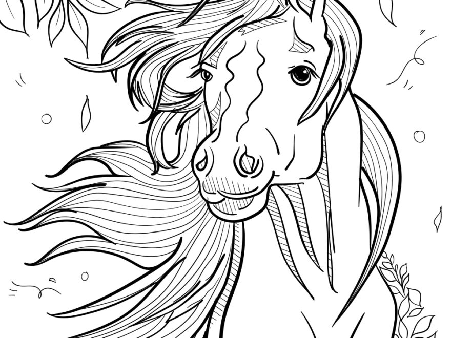 Unicorn Face Coloring Page For Teens And Adults Diy magazine