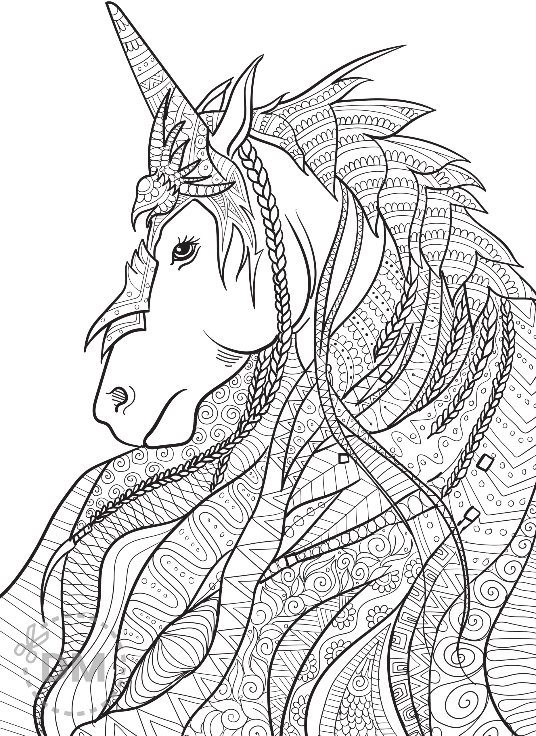 Unicorn Mandala Coloring Page For Teens And Adults Diy magazine