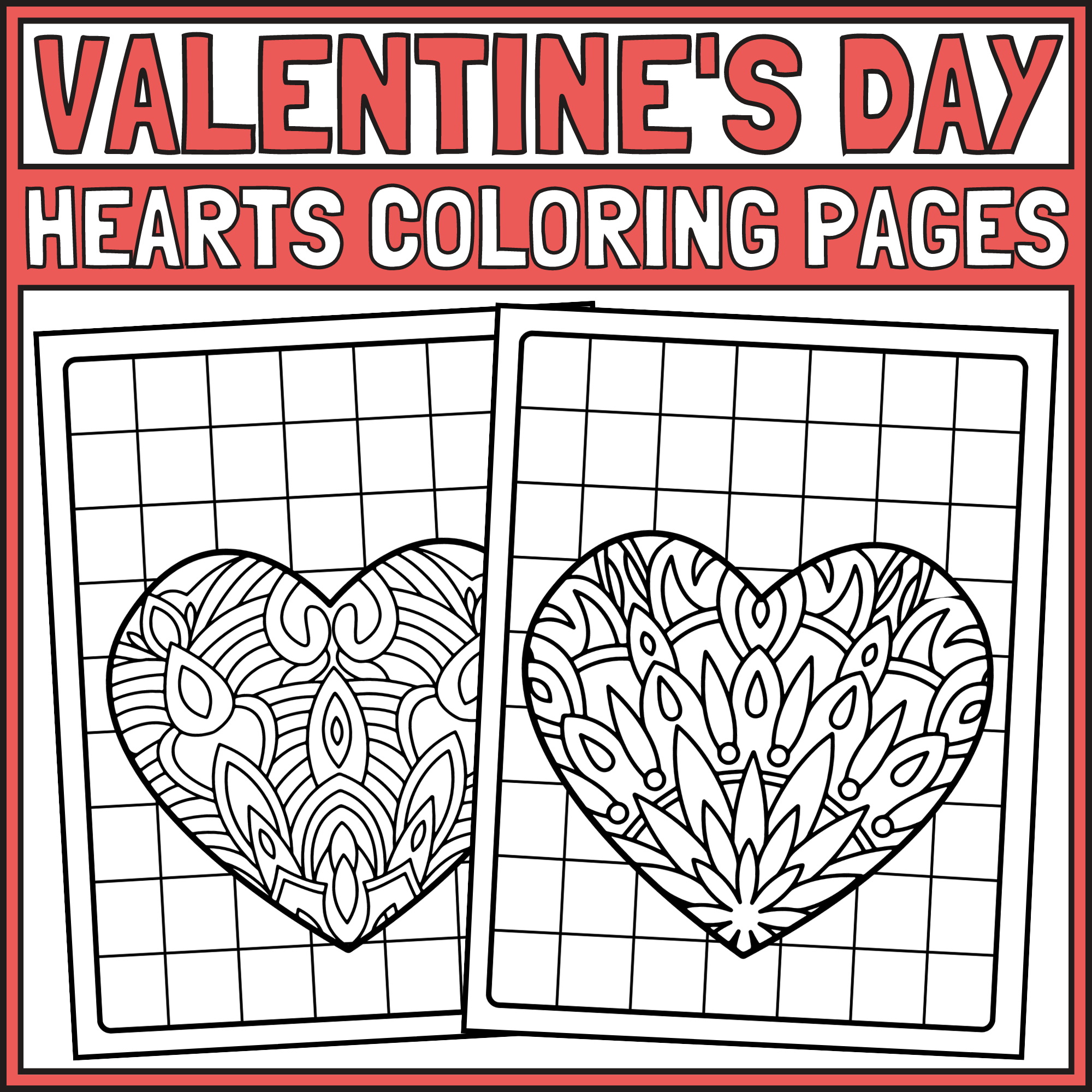 Valentine Hearts Coloring Pages Valentine s Day Coloring Pages Made By Teachers