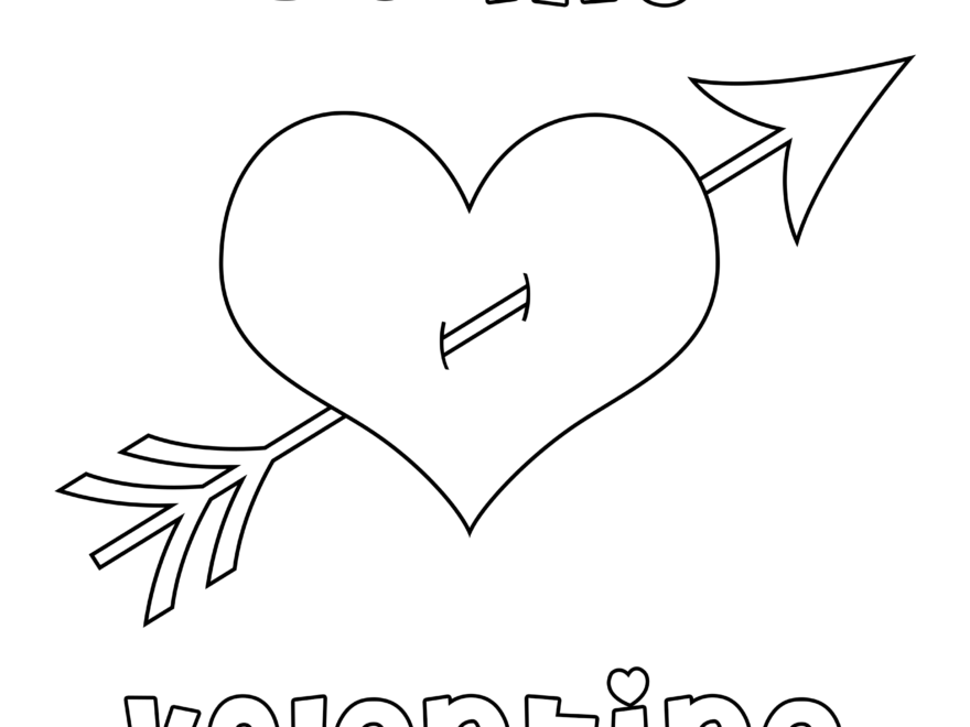 Valentine s Day Heart Coloring Page Precision Printables