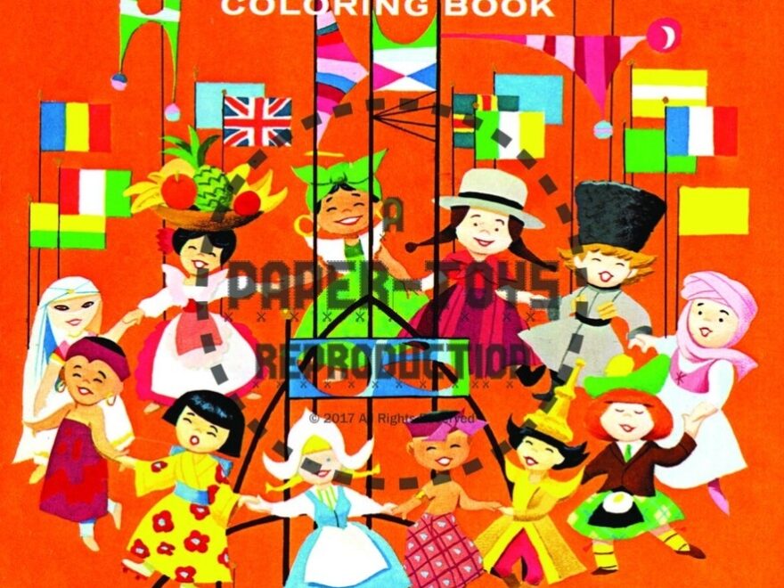 VINTAGE REPRINT SMALL WORLD COLORING BOOK SAMPLER EBay