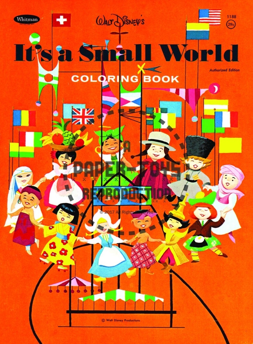 VINTAGE REPRINT SMALL WORLD COLORING BOOK SAMPLER EBay