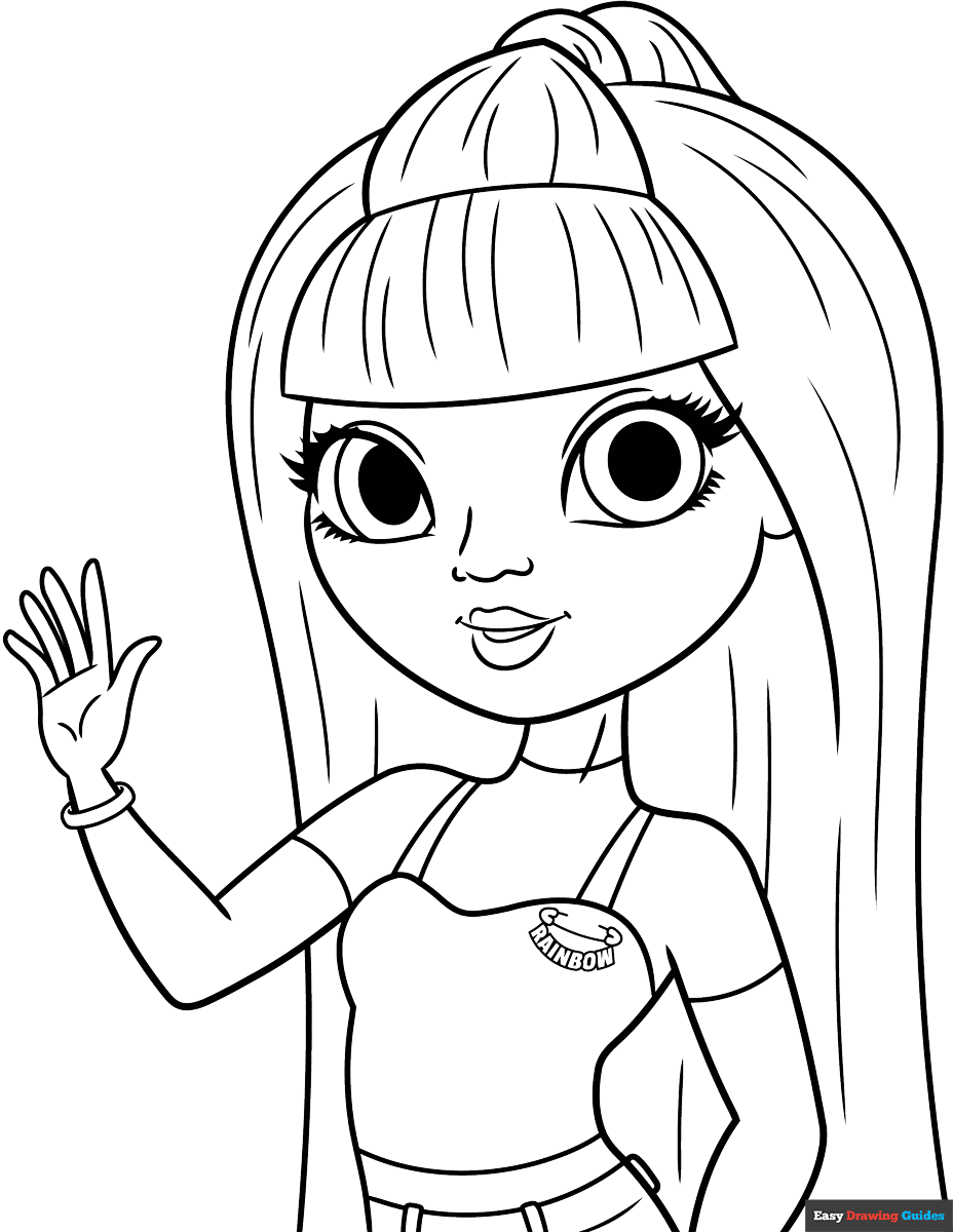 Rainbow High Coloring Pages Movie