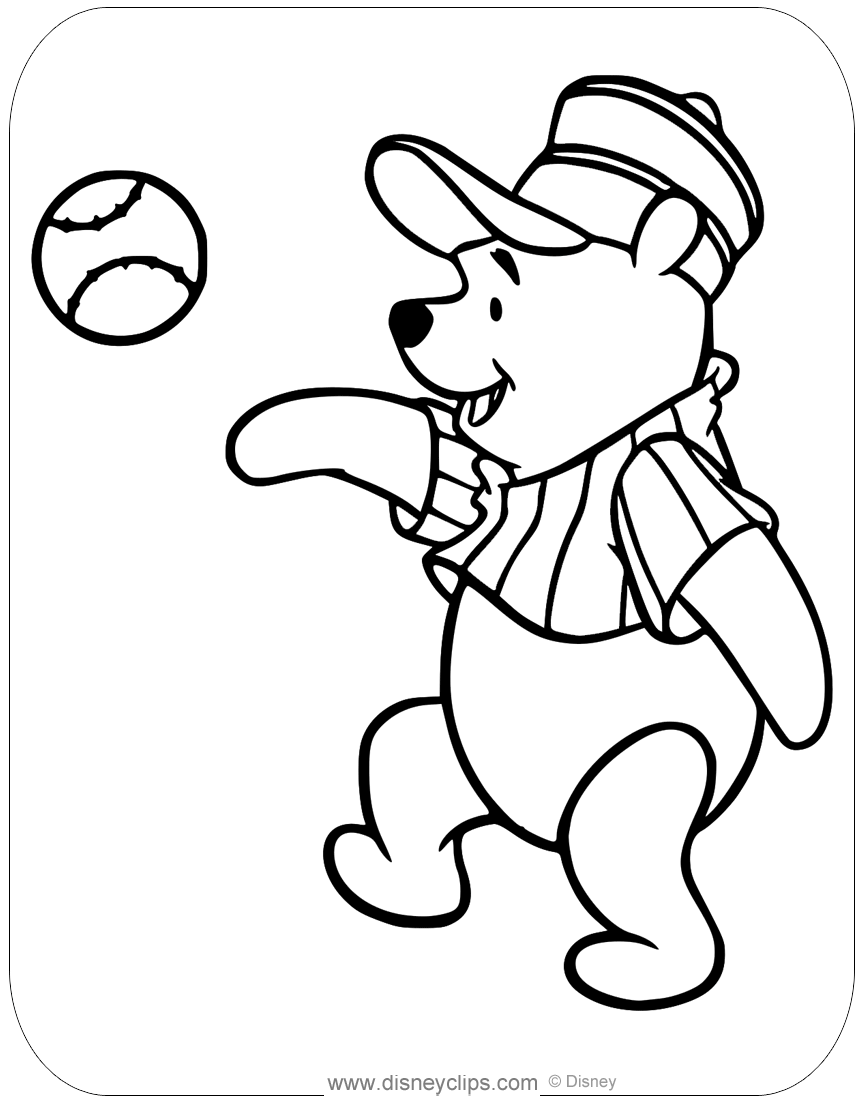 Animals Playing Sports Coloring Pages