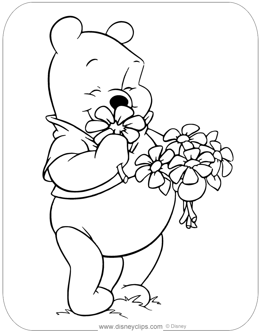 Disney Flower Coloring Pages