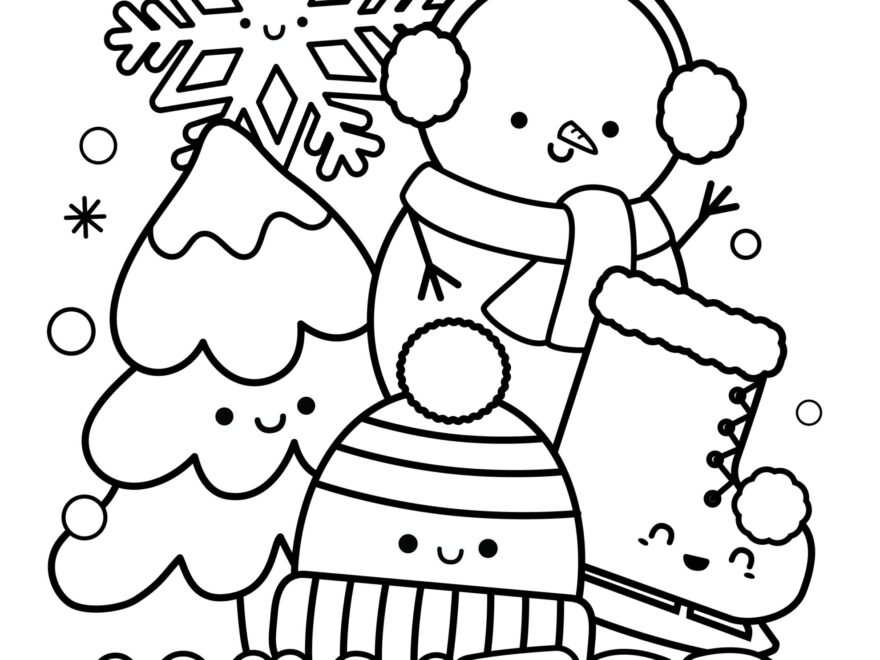 Winter Coloring Pages Free Printable PDF Downloads Cute Coloring Pages For Kids