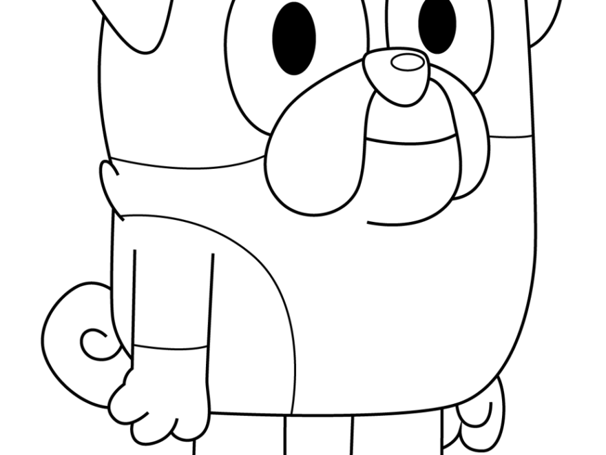 Winton Bluey Coloring Page