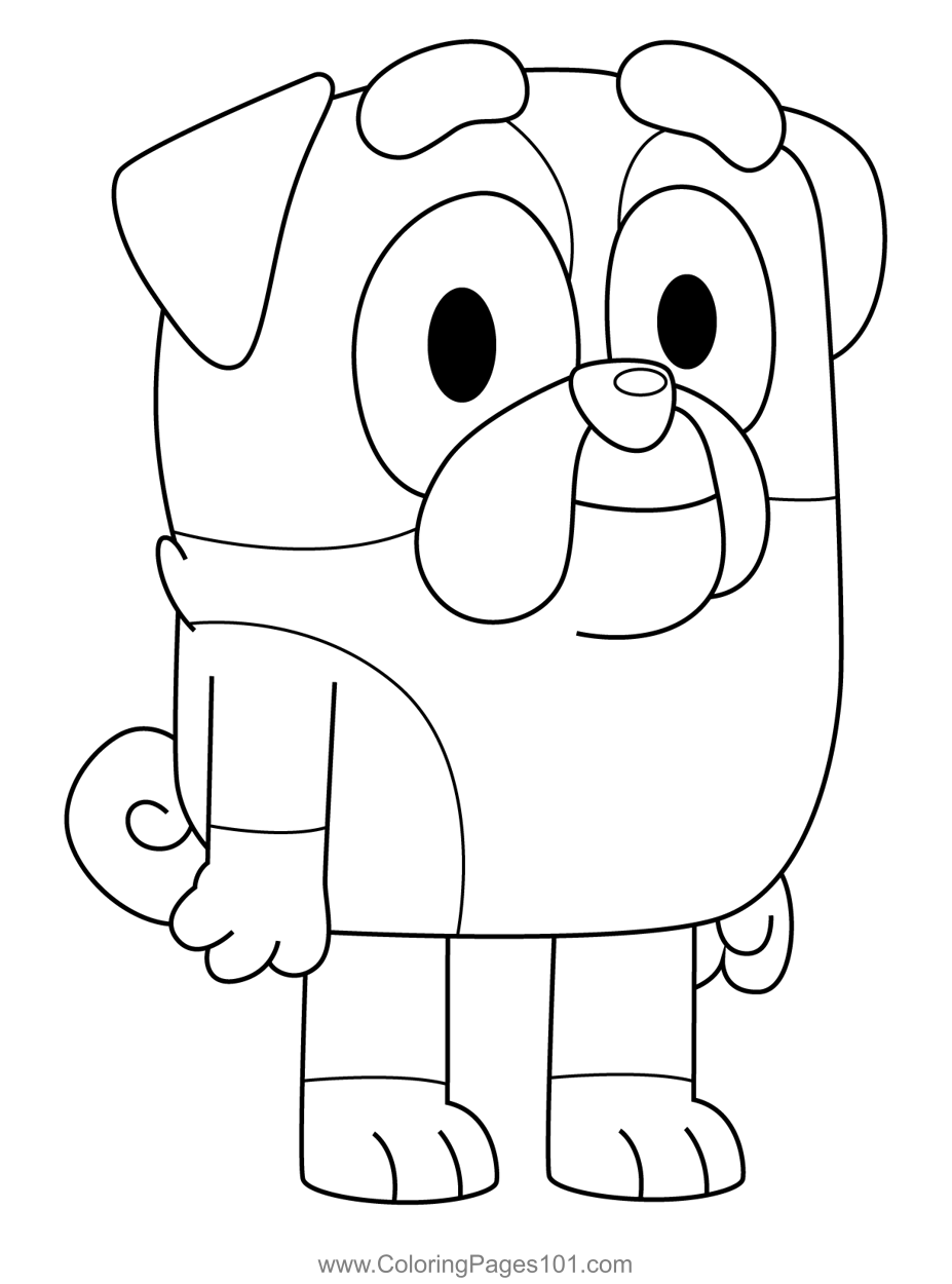 Winton Bluey Coloring Page