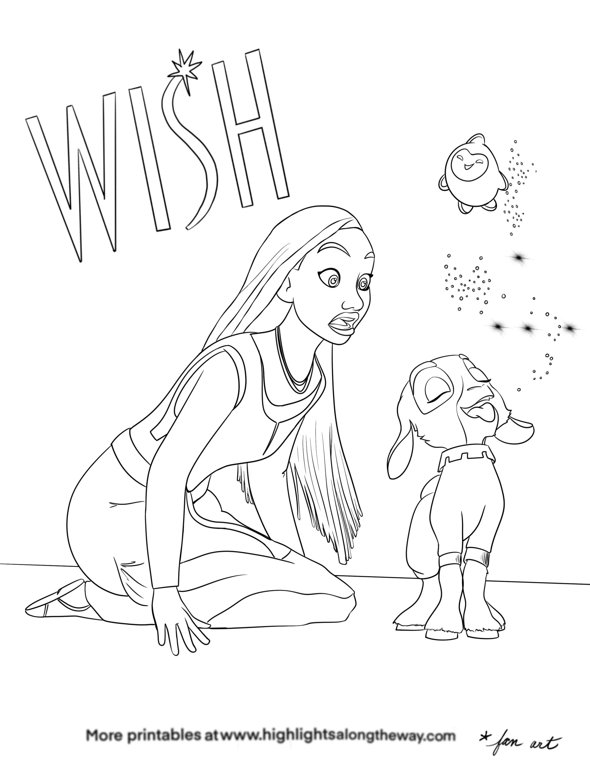 WISH Coloring Pages Highlights Along The Way