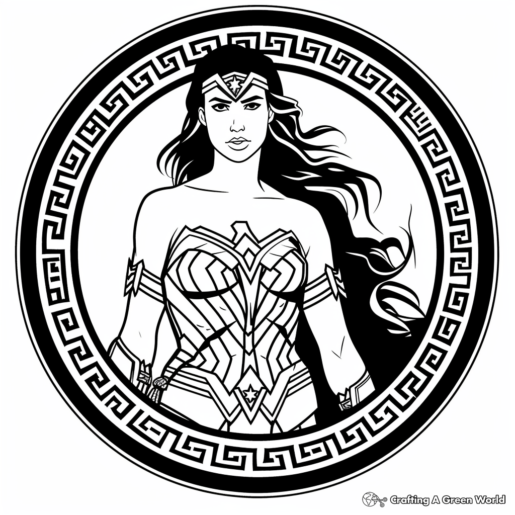 Wonder Woman Coloring Pages Free Printable 
