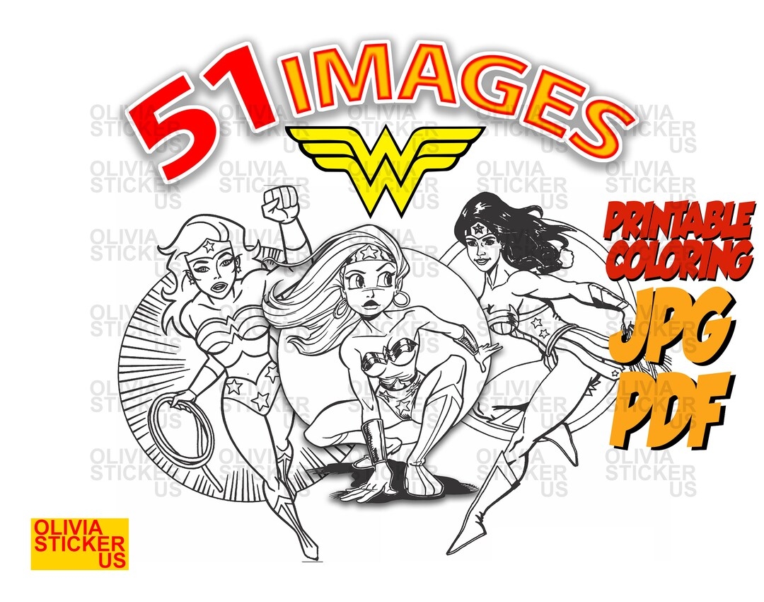 Wonder Woman Symbol Coloring Pages