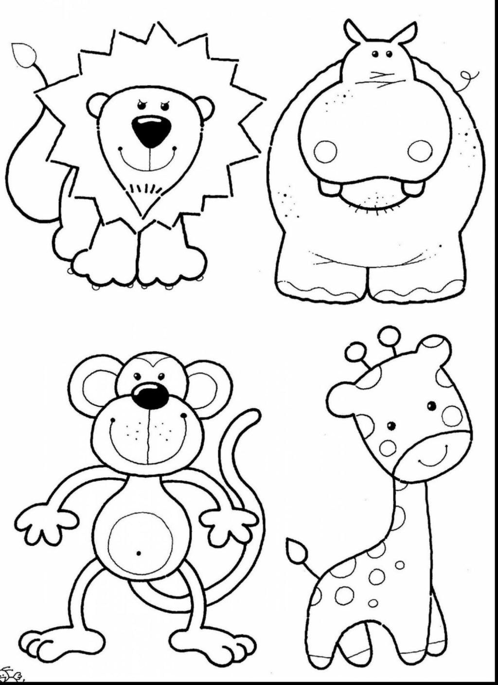 Printable Zoo Animals Coloring Pages